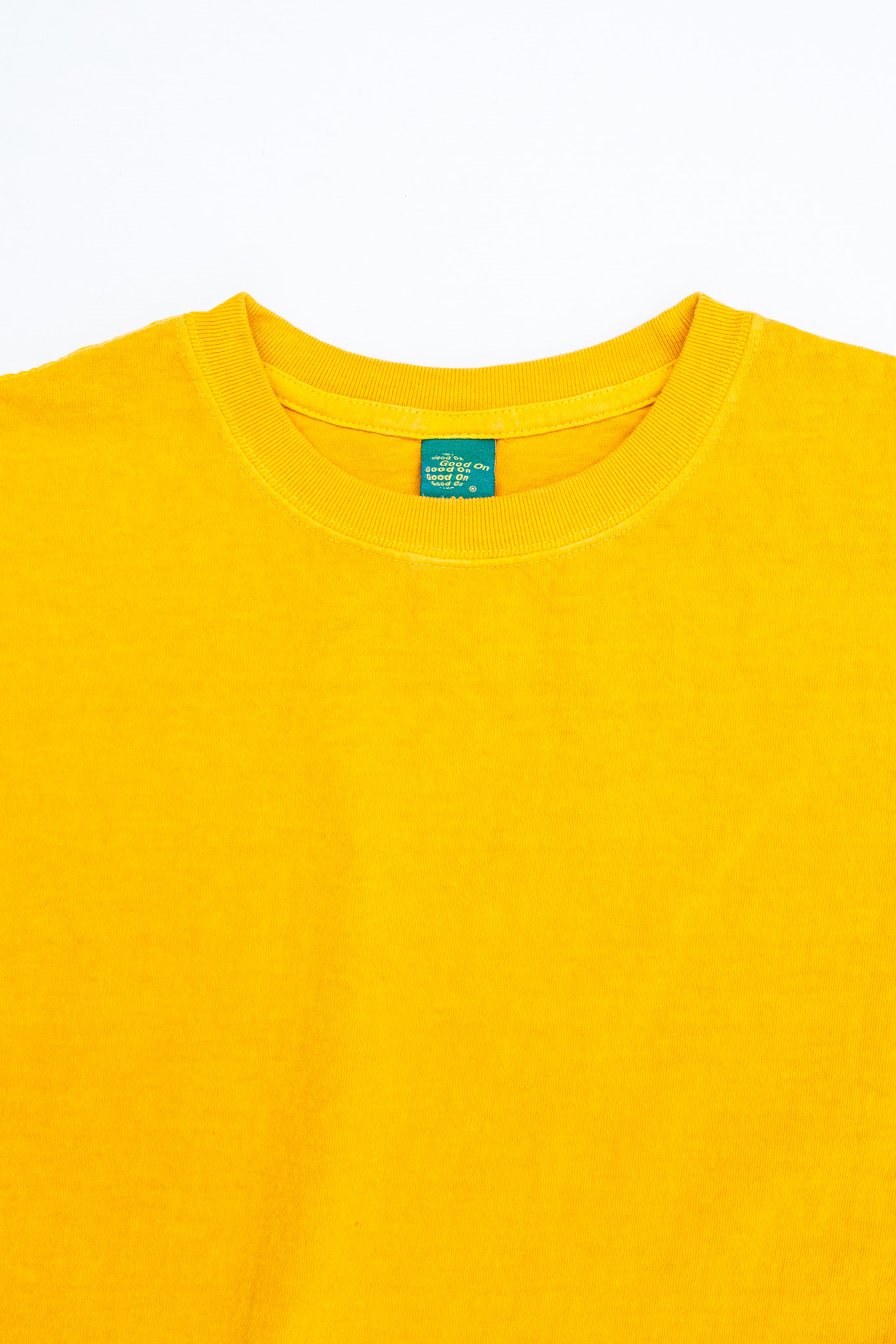 Good On - S/S Crewneck Tee Pigment Curcuma - 3