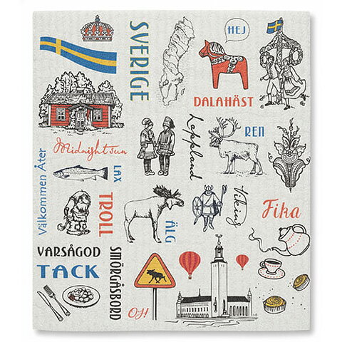 Disktrasa, teckningsmotiv, Sverige, 17 x 19 cm