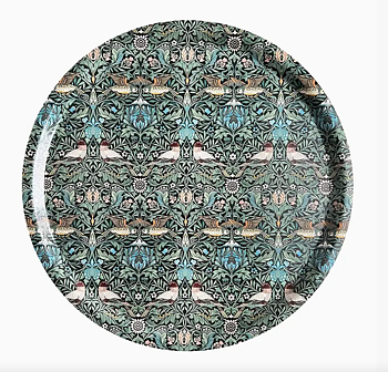 Rund Serveringsbricka William Morris - Bird Ø38 cm