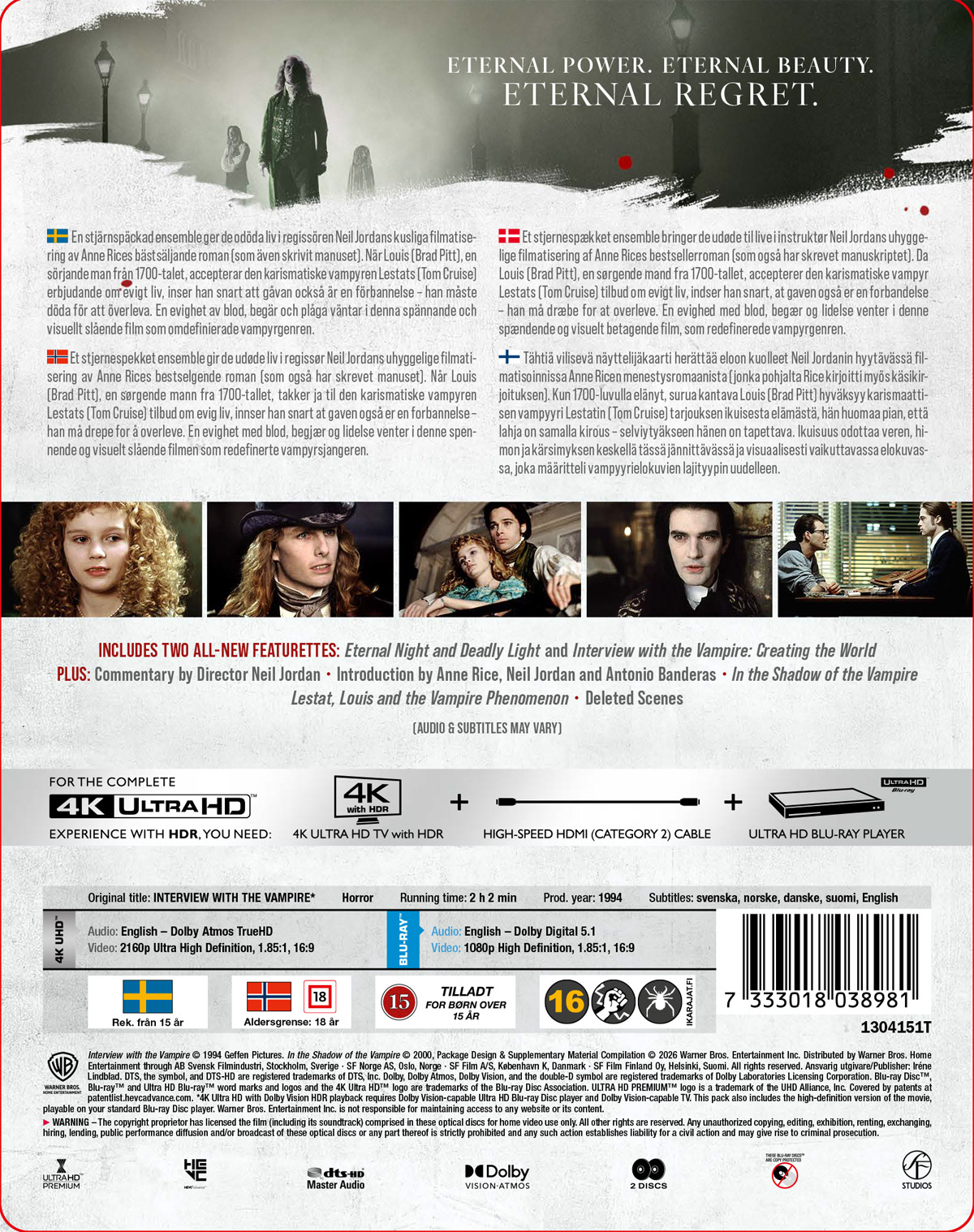Interview With The Vampire (Limited Edition Steelbook) (4K Ultra HD + Blu-ray) - 2