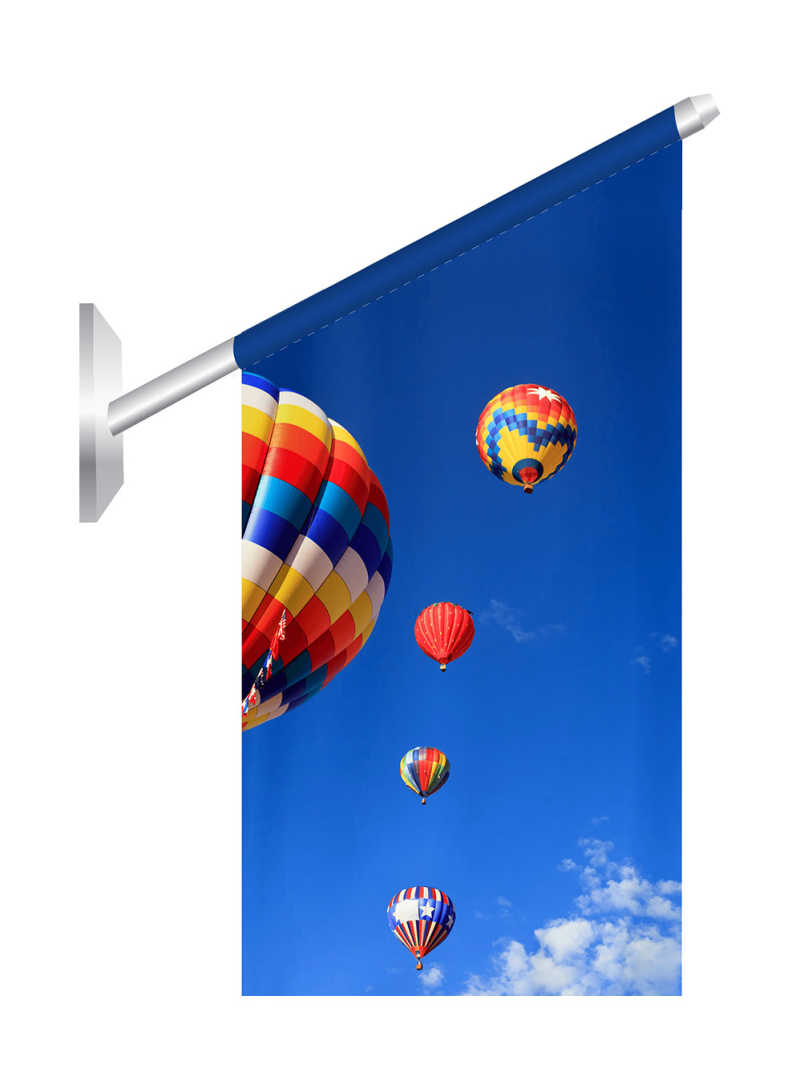 Fasadflagga 100x50 cm med tryck