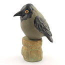 Gunnar Hansson (1960s) Crow Bird on a Tree Stump 19 cm
