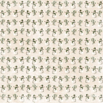 Papper Scrapbooking  Reprint - Snowman - Cozy Winter Collection -  12x12 (30,5 x 30,5 cm)