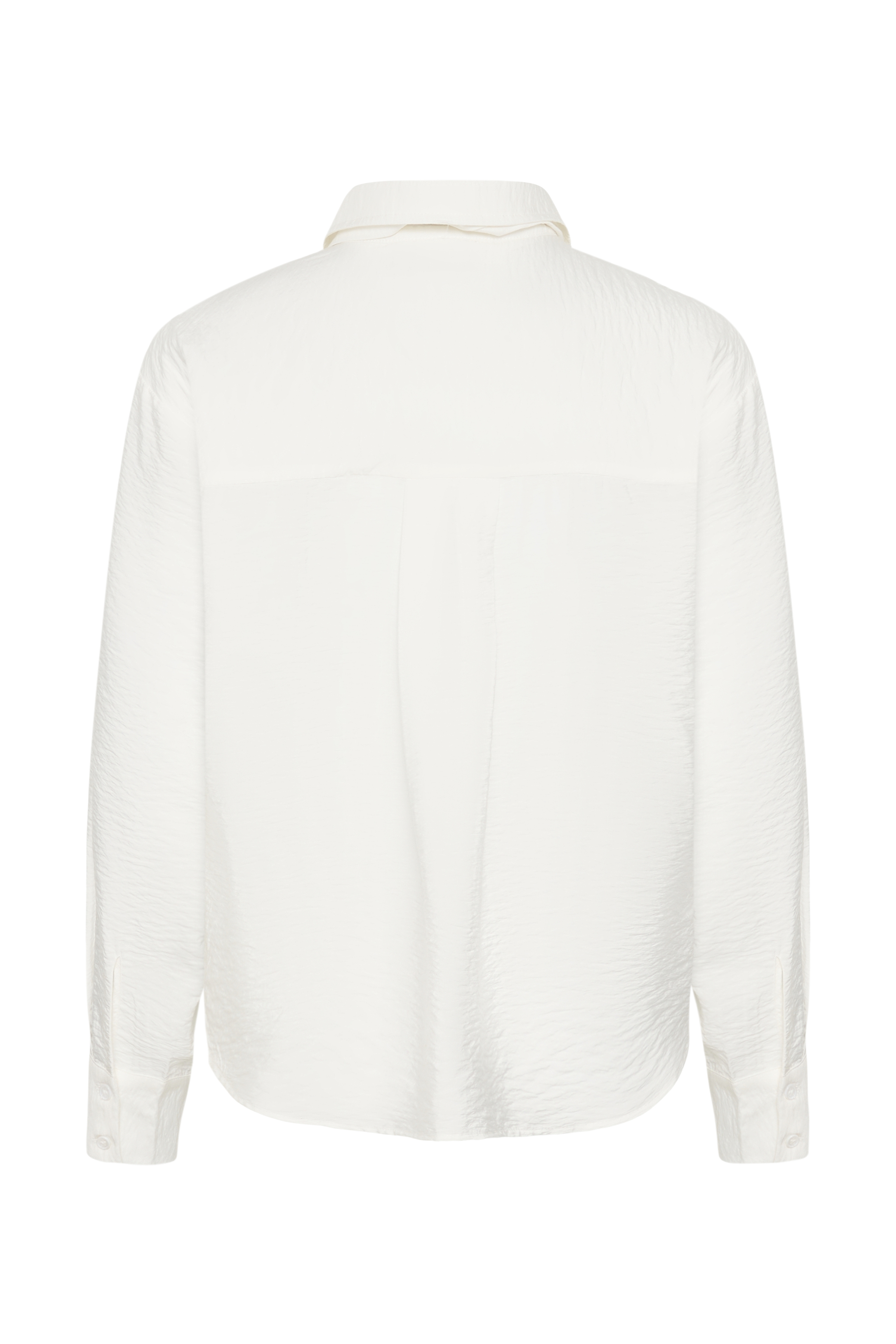 KAgilda Shirt Chalk Vit skjortblus med avtagbart knyt - 4