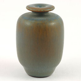 ベルント・フリーベリ  一 点もの  ブルー／ブラウンのベース  兎毫斑  (4cm)  1960年代