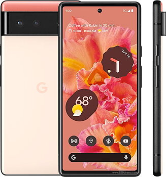 Google Pixel 6 5G Dual SIM 8GB RAM 128GB - 1 År Garanti Begagnad - Sorta Seafoam (Korall)