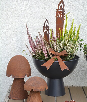 Rostigt rosett 15 cm