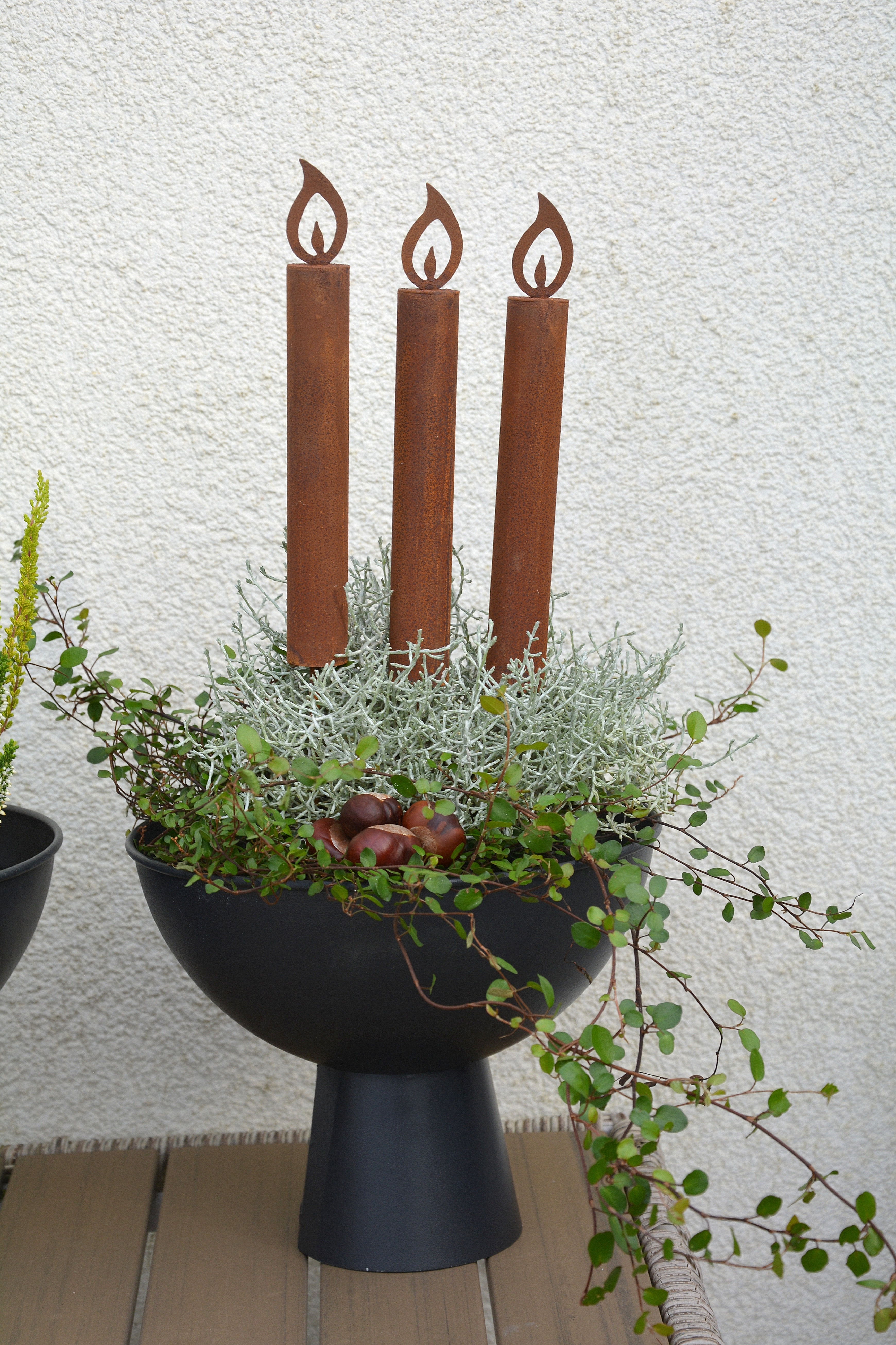 Rostigt ljus 3D 30 cm. Sticks
