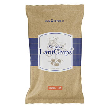 Lantchips Gräddfil 200g 10st