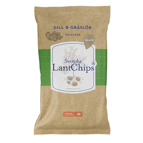 Lantchips Dill & Gräslök 200g 10st