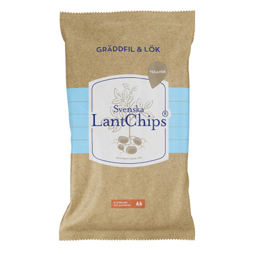Lantchips  Kermaviili & Sipuli 200g 10kpl