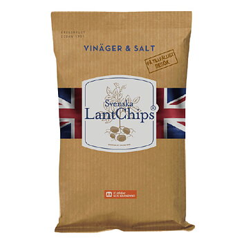 Lantchips Vinäger & Salt 200g 10st