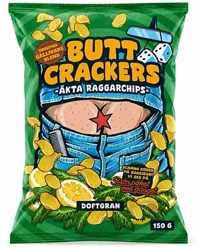 Butt Crackers Chips Doftgran 150g 24st
