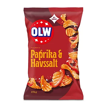 OLW Paprika & Havssalt 275g 18st