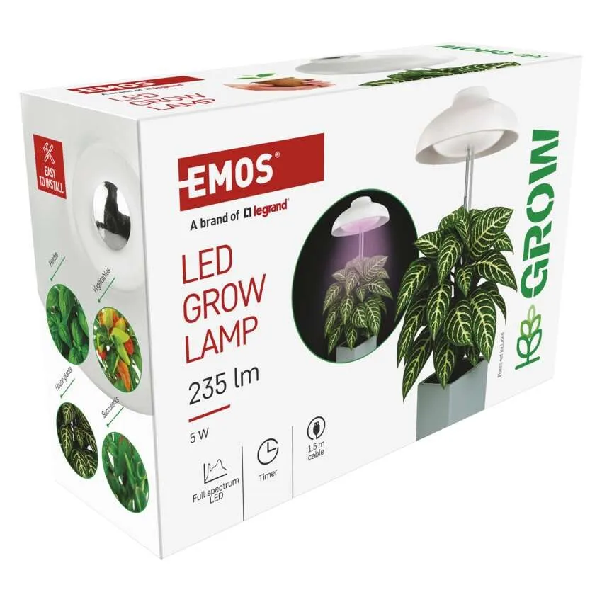 Emos Växtlampa Umbrella 235lm - 12