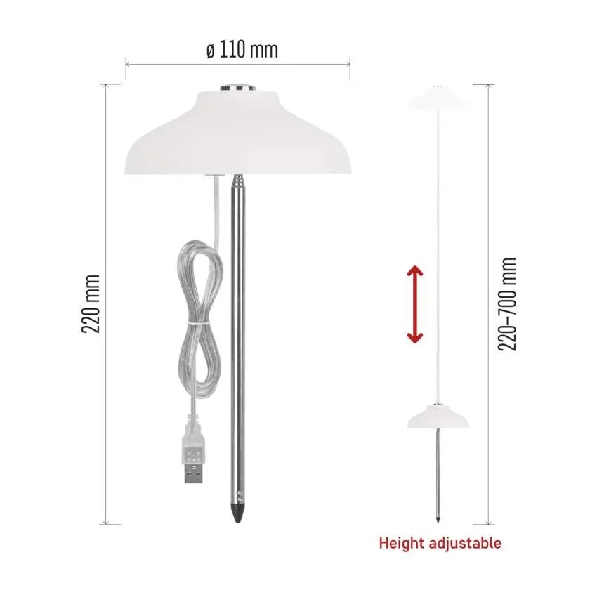 Emos Växtlampa Umbrella 235lm - 8