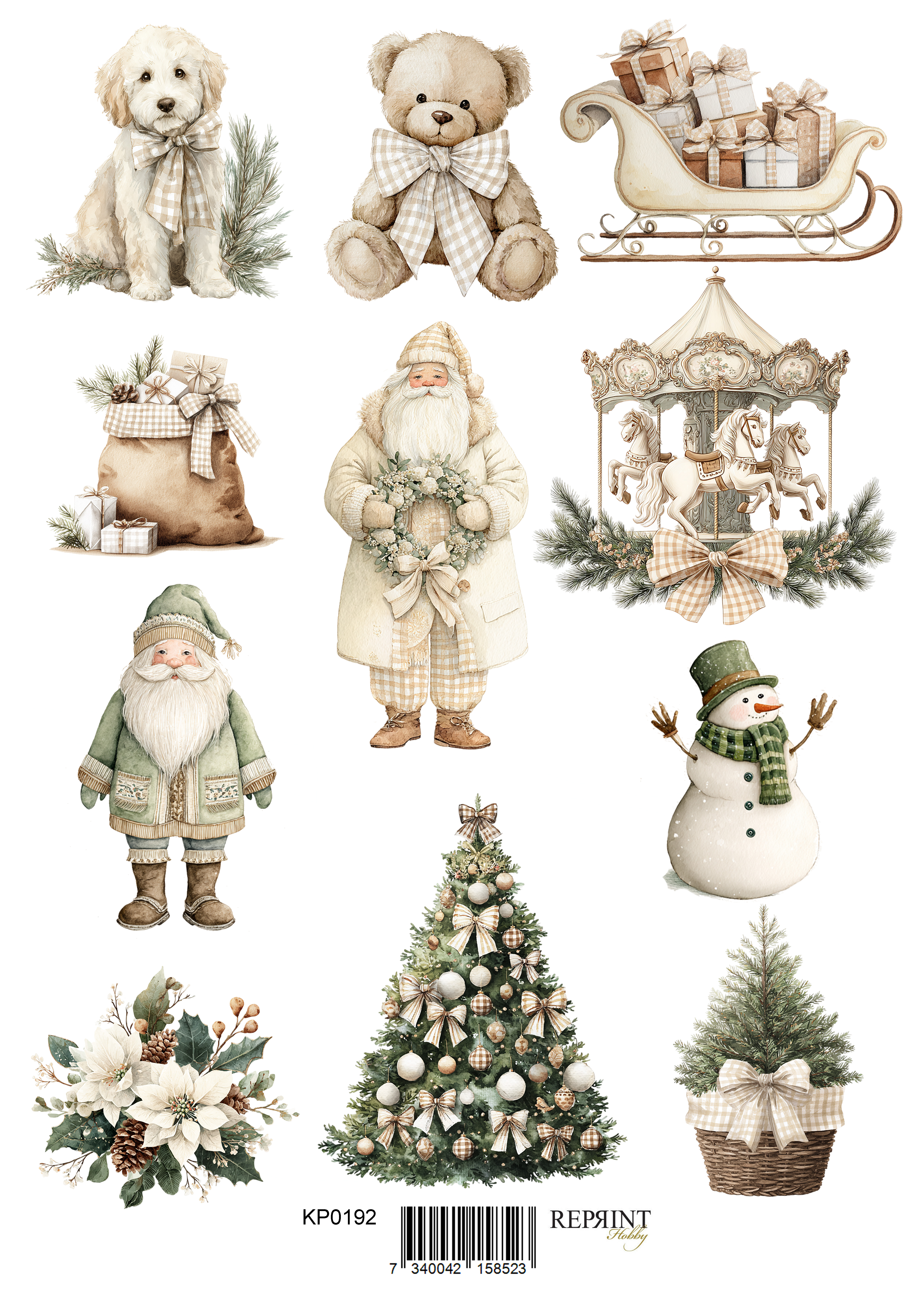 Papper Klippark -  Cozy Christmas  -  A4