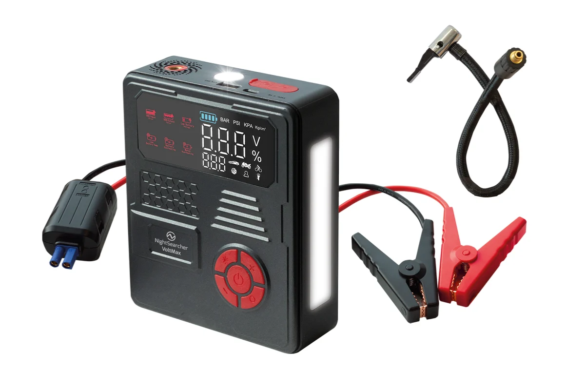 NightSearcher VoltMax Jump Starter+ AirPump