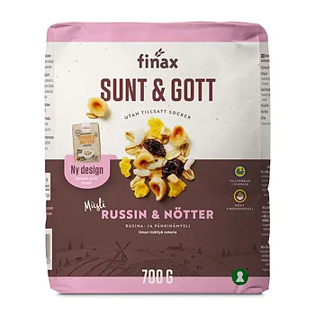 Sunt & Gott Russin & Nötter 700g 6st
