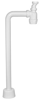 Vattenlås tvärvinkel Faluplast vit G32X40mm