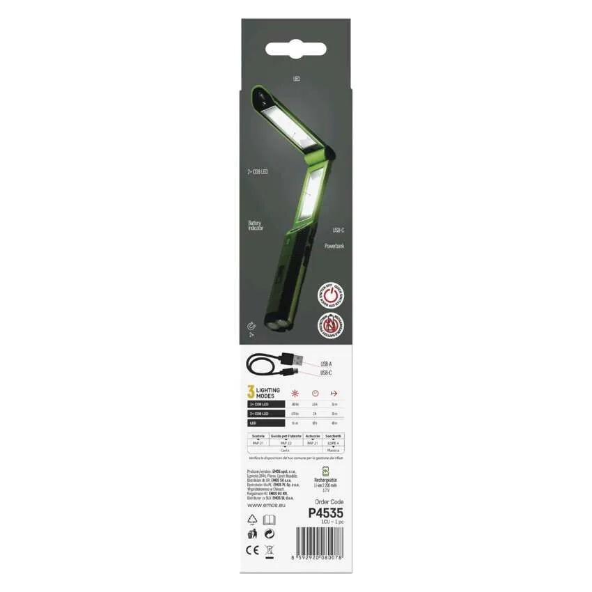 Emos Arbetslampa Vikbar 670LM - 14