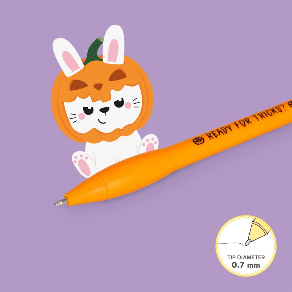 Bunny Pumpkin, Writing is magic, Kulspetspenna med lampa, DENNA PRODUKT HAR PLANERAD LEVERANS I BÖRJAN AV OKTOBER 2026 - 4