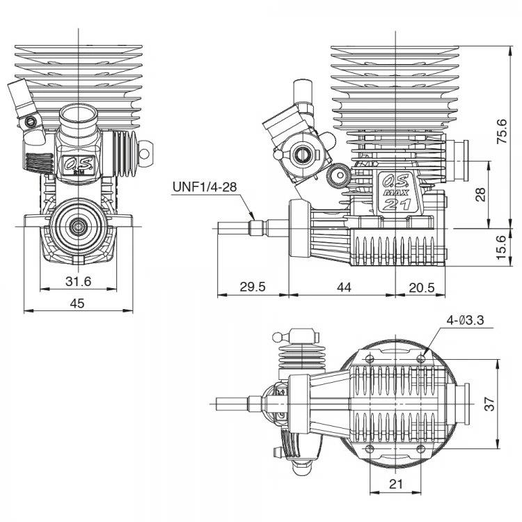 O.S. MAX-R21 On-Road - 2