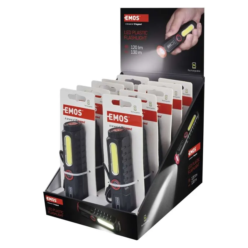 Emos Ficklampa 120LM USB-C - 2