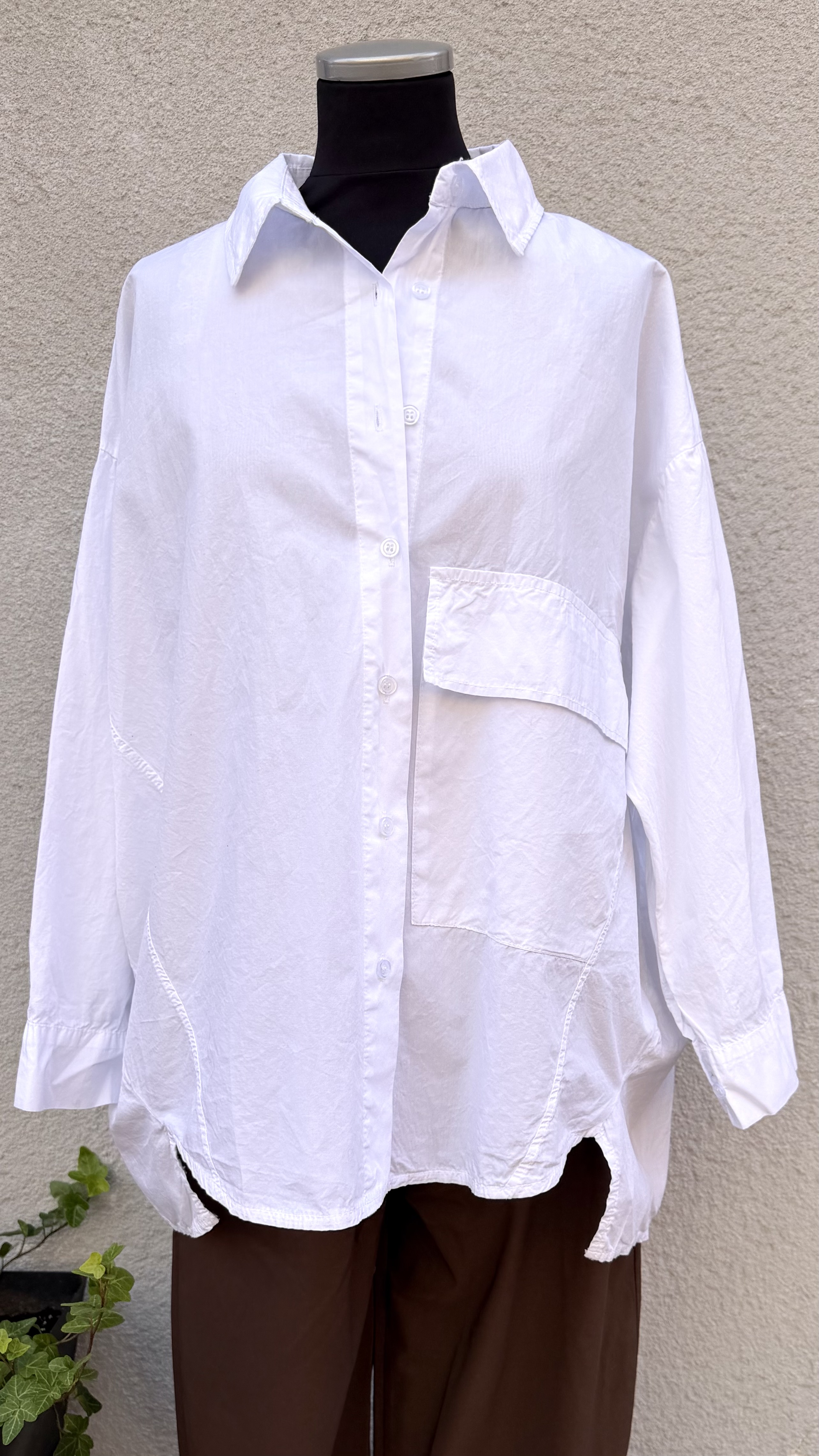 Lissa oversized shirt - white - 4