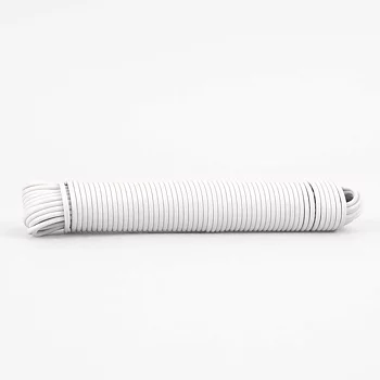 TVÄTTLINA PLASTBELAGD Ø3.6MM x 20M VIT GREPPET