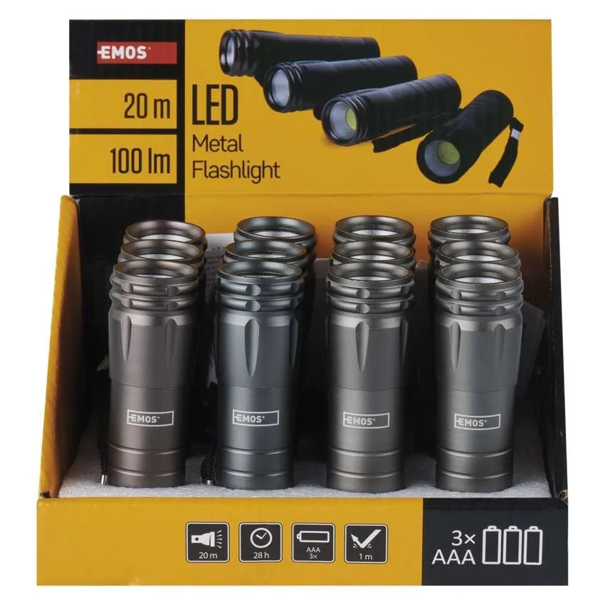 Emos Ficklampa 100LM 3AAA - 3