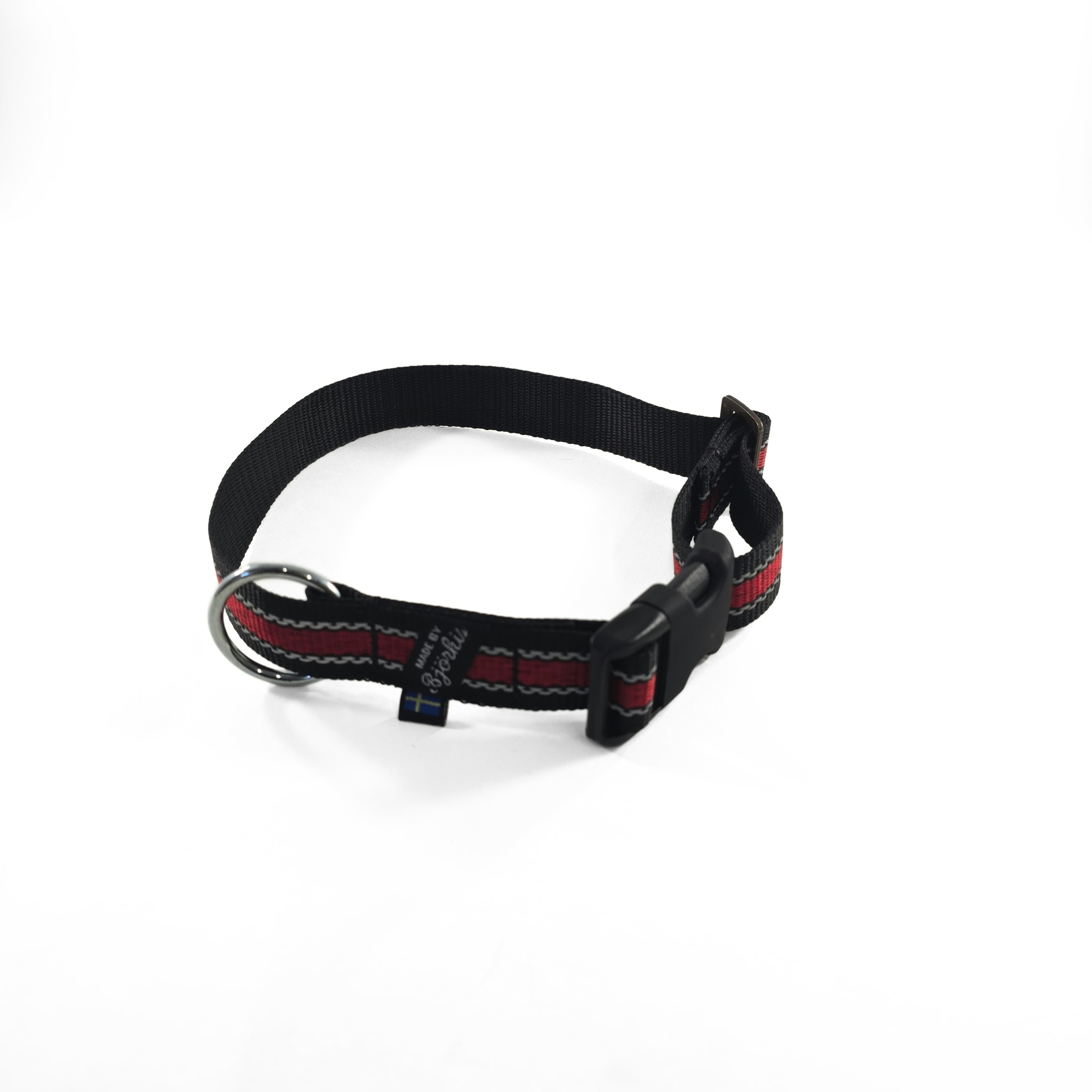 HALSBAND, fast reglerbar med Reflex och knäppe spänne, 25mm band - 3