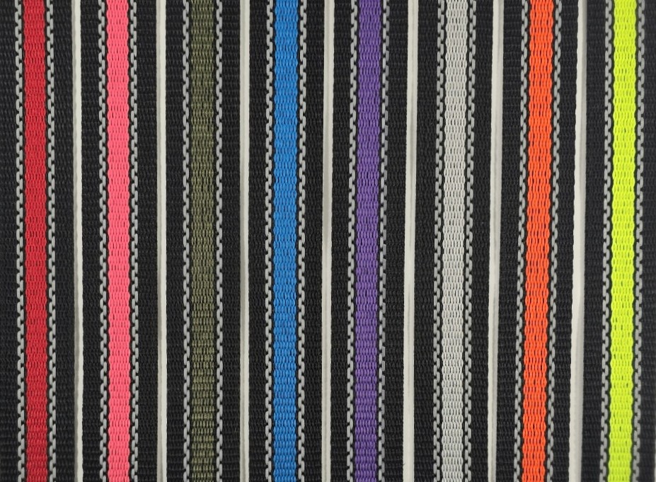HALSBAND, reglerbar halvstryp med Reflex, 25 mm band - 2