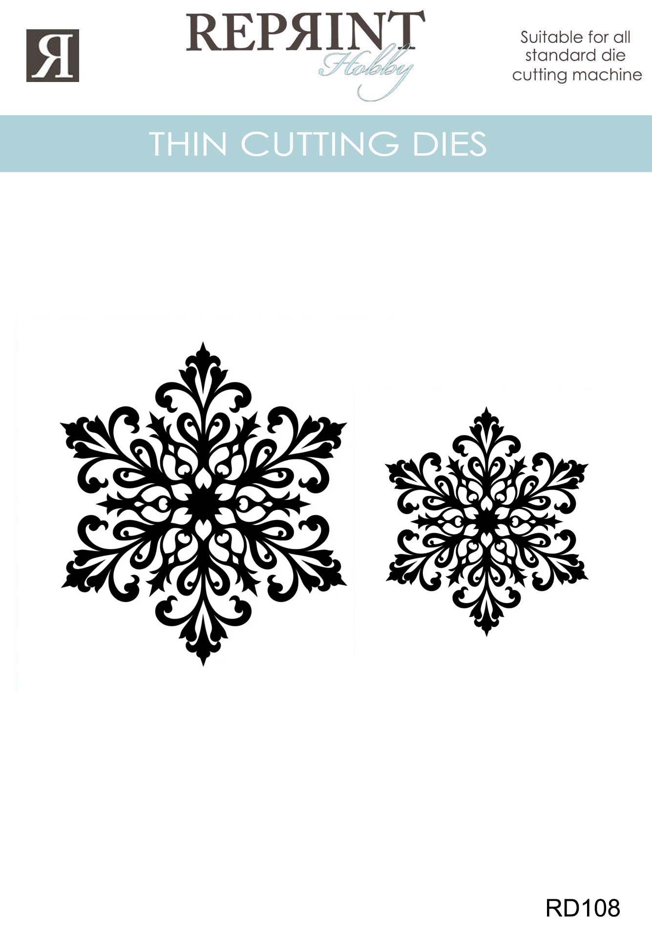 Dies Reprint - Cozy Christmas    Snowflake 2 pcs