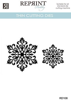 Dies Reprint - Cozy Christmas Snöflinga 2 pcs