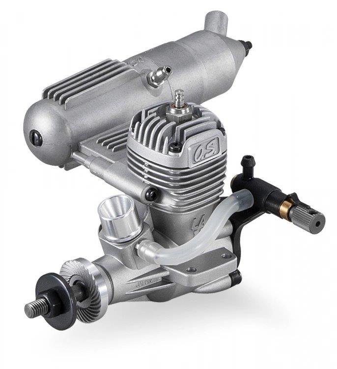 O.S. MAX-15LA-S 2.49cc 2-Takts Motor med Ljuddämpare C/L