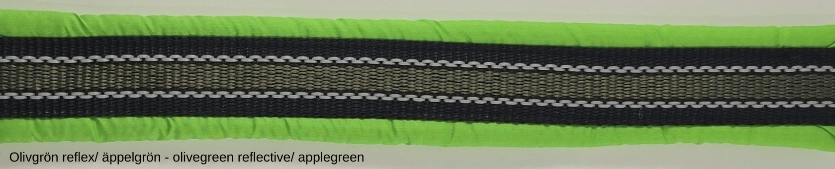 HALSBAND polstrad halvstryp med NY REFLEX, 25mm band - 41