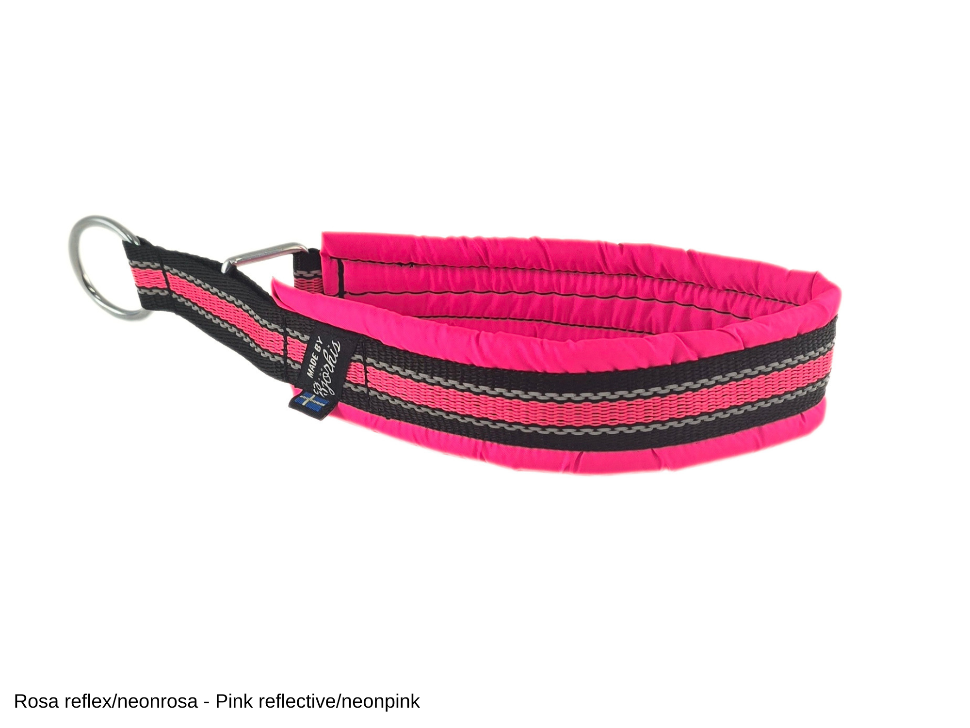 HALSBAND polstrad halvstryp med NY REFLEX, 25mm band