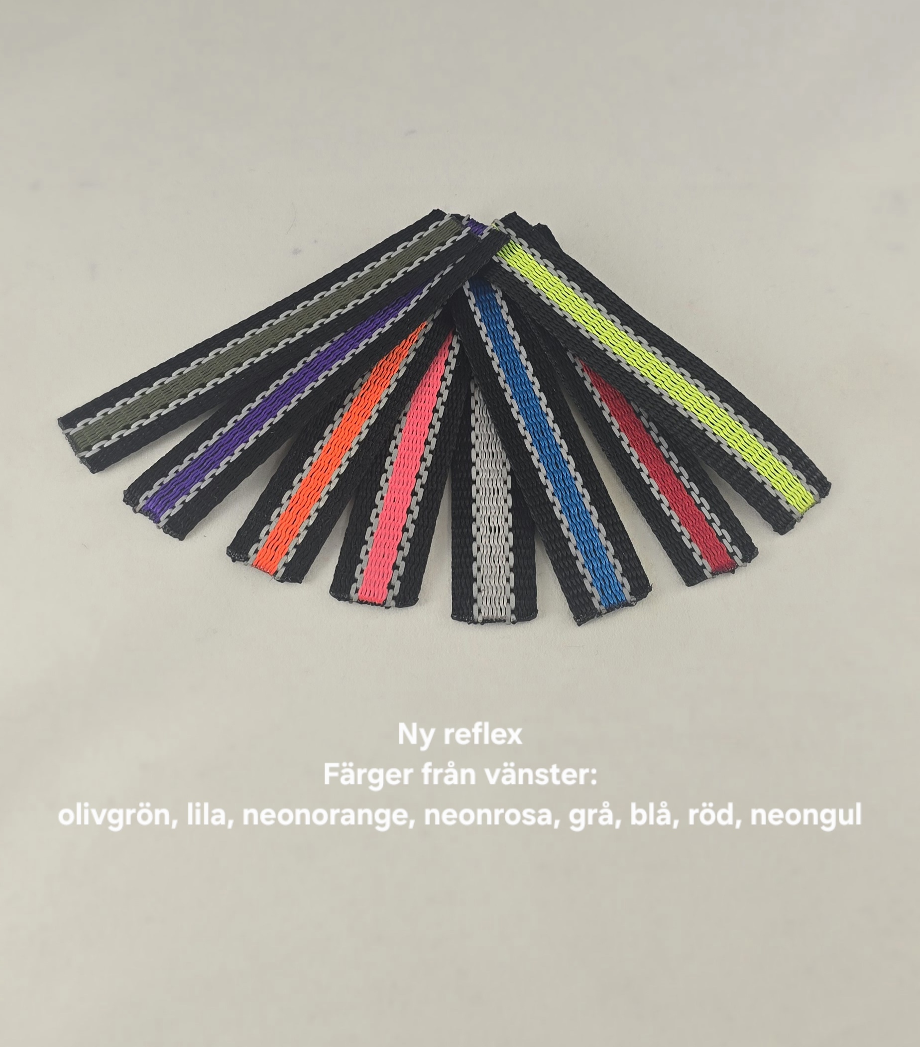 HALSBAND polstrad halvstryp med NY REFLEX, 25mm band - 2
