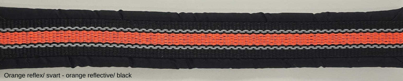 HALSBAND polstrad halvstryp med NY REFLEX, 25mm band - 42