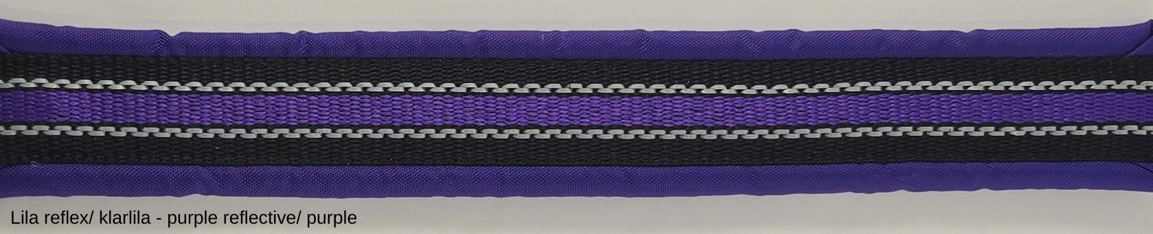 HALSBAND polstrad halvstryp med NY REFLEX, 25mm band - 17