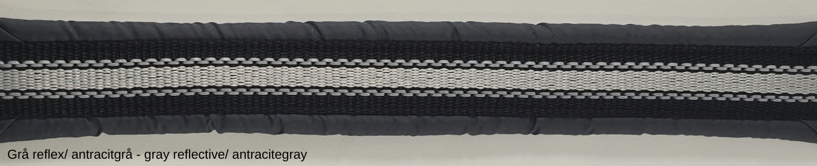 HALSBAND polstrad halvstryp med NY REFLEX, 25mm band - 27