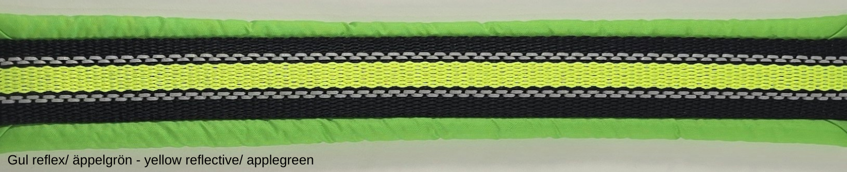 HALSBAND polstrad halvstryp med NY REFLEX, för mindre hundar, 20mm band - 22