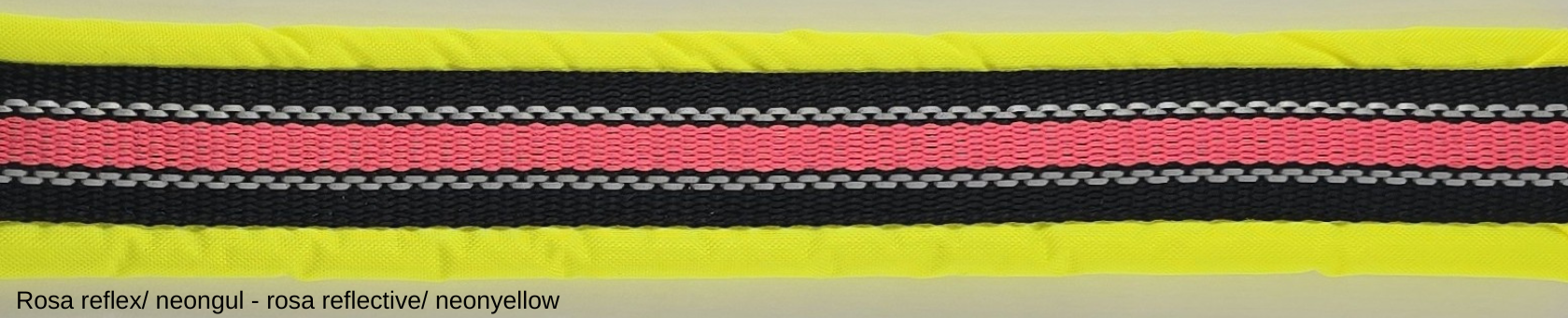 HALSBAND polstrad halvstryp med NY REFLEX, för mindre hundar, 20mm band - 18