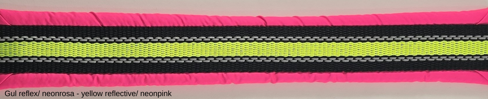 HALSBAND polstrad halvstryp med NY REFLEX, för mindre hundar, 20mm band - 26