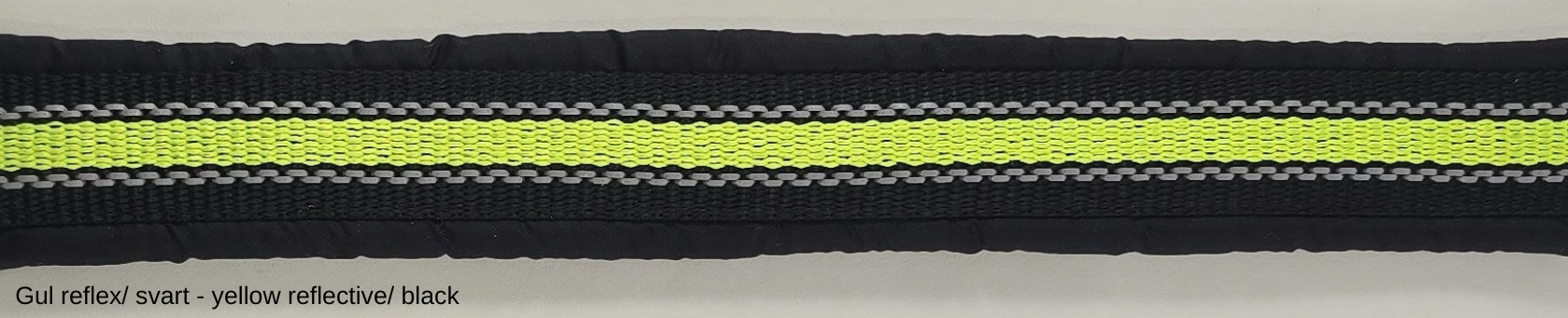 HALSBAND polstrad halvstryp med NY REFLEX, för mindre hundar, 20mm band - 25