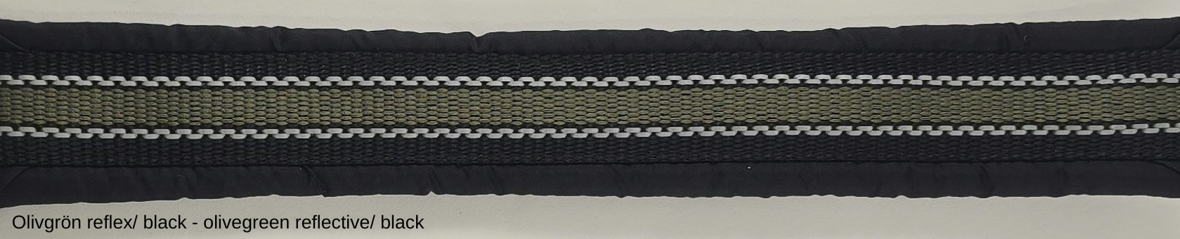 HALSBAND polstrad halvstryp med NY REFLEX, för mindre hundar, 20mm band - 85