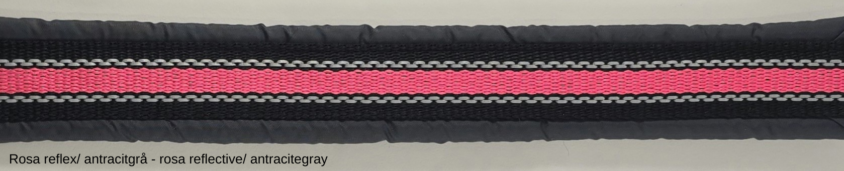 HALSBAND polstrad halvstryp med NY REFLEX, för mindre hundar, 20mm band - 14