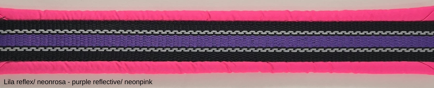 HALSBAND polstrad halvstryp med NY REFLEX, för mindre hundar, 20mm band - 42