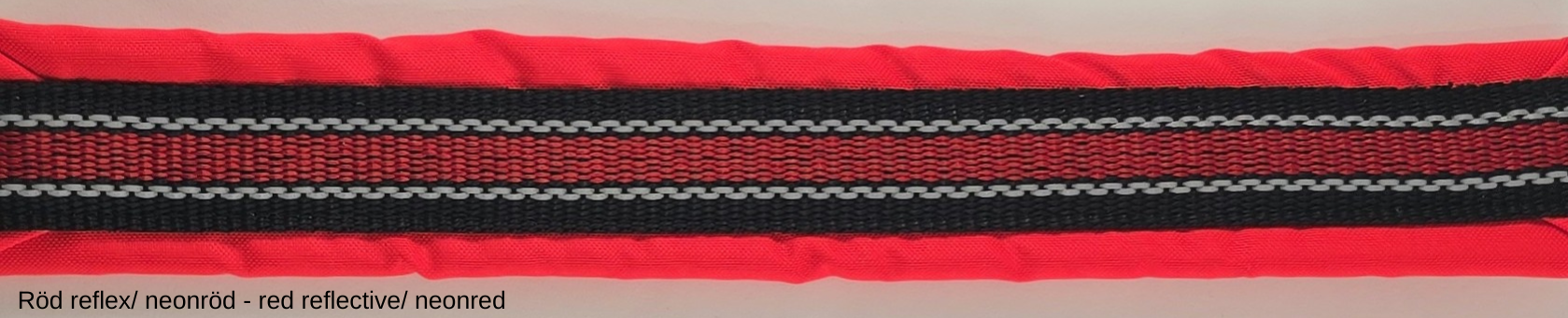 HALSBAND polstrad halvstryp med NY REFLEX, för mindre hundar, 20mm band - 81